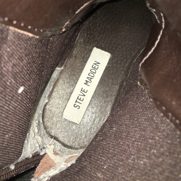 Steve Madden “Fame Combat” Boots - Brown - Picture 3 of 4